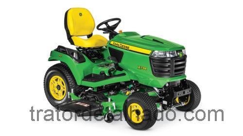 John Deere X734 ficha tecnica