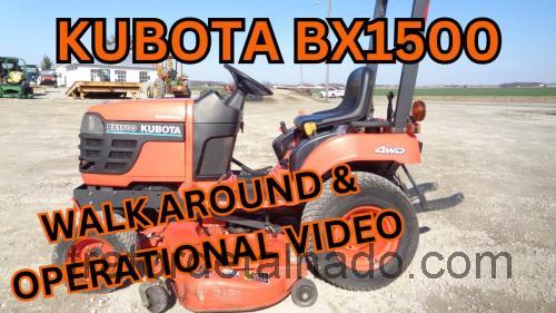 Kubota BX1500 ficha tecnica